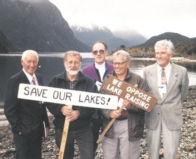 The original Guardians of Lake Manapouri, Monowai and Te Anau, appointed by Prime Minister Norman...