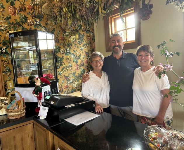 Celebrating the opening of their new business in Cromwell La Bogetta are (from left) Chris Kimm,...