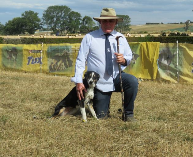 Central Hawke’s Bay’s Bob Bruce and Ruby won the New Zealand Tux Open Yarding title in the final.