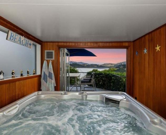 The indoor spa room is one of its unique features. Photo: Supplied