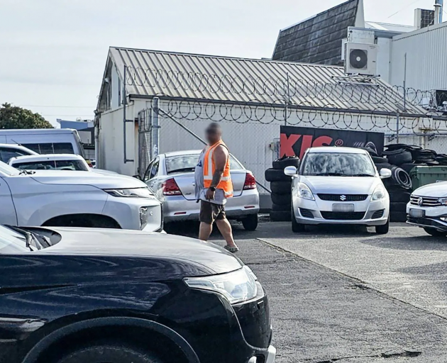 A man allegedly selling fake parking on Neilson St in Penrose to people attending the Foo...