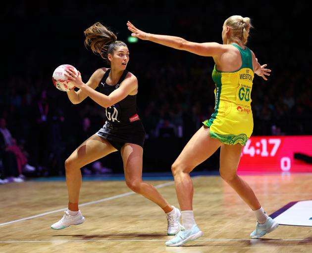 Silver Ferns goal attack Georgia Heffernan, becoming the third member of her family to play...