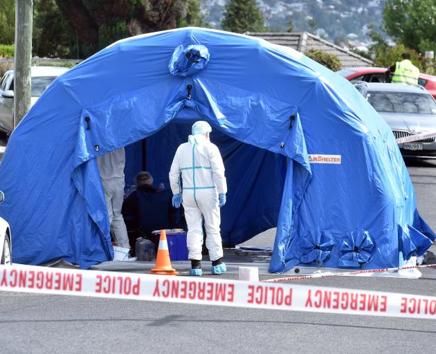 A section of Hillary St in Pine Hill was cordoned off yesterday as investigators continued to...