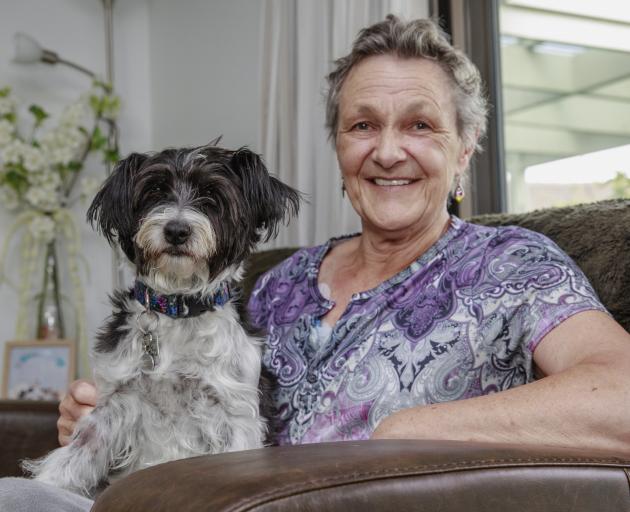 Robyn Haughey and Jess, her fifth dog adopted from the animal shelter. Photo: Newsline
