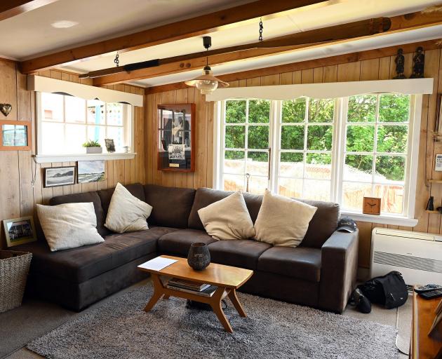 The living room was extended in the 1970s.