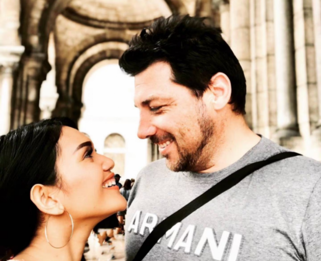 Former All Black Byron Kelleher with ex-partner Yuliana Desta.