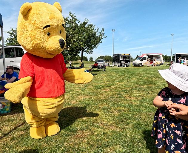 Pooh Bear Live made a special appearance at this year's Teddy Bears' Picnic. Photo: Geoff Sloan