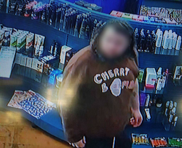 The man captured on sex store Sinderella's CCTV.