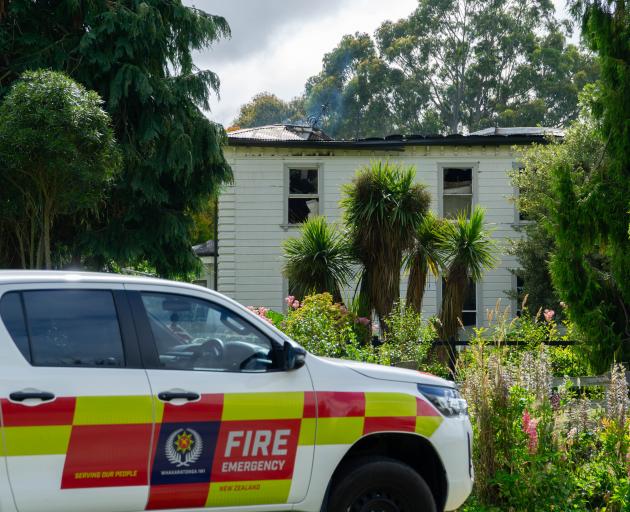 The fire was at the historic homestead Belvoir House. Photo: Wyatt Ryder
