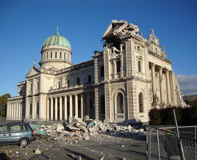 The Cathedral of the Blessed Sacrament before it was demolished. Photo: Supplied