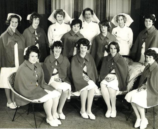 Photographed here in their training days, the 1964 Balclutha student nurse intake, who were...