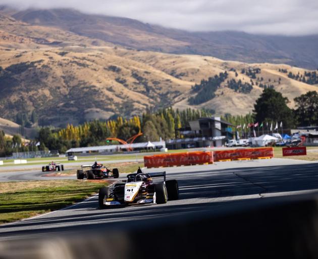 Alex Crosbie racing at Highlands Motorsport Park in Cromwell last weekend. PHOTO: TAYLER BURKE