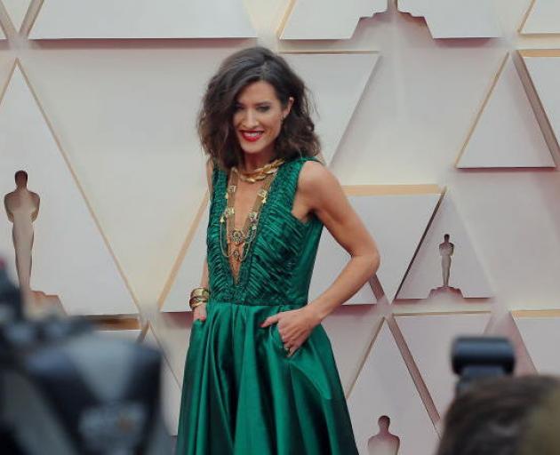 Chelsea Winstanley on the red carpet at the 2020 Academy Awards. Photo: Getty Images
