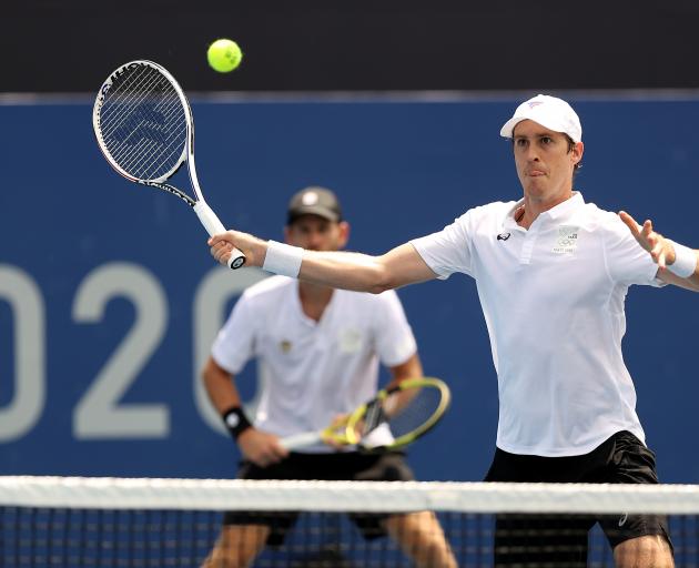 Marcus Daniell in action at the 2020 Olympics, where he won bronze with doubles partner Michael...