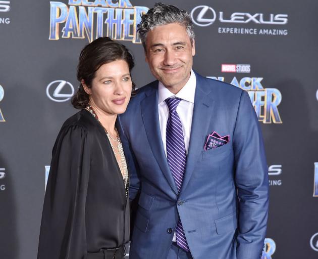 Taika Waititi and Chelsea Winstanley attend the premiere of Black Panther in 2018. Photo: Getty...