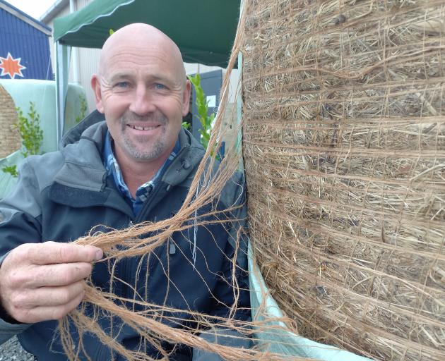 Orepuki farmer and inventor Grant Lightfoot displays his winning entry in the Southern Rural Life...
