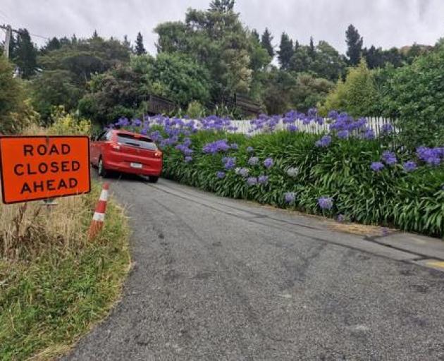 Ken Claydon backs down the Jacksons Rd exit of Ross Parade. Photo: Supplied