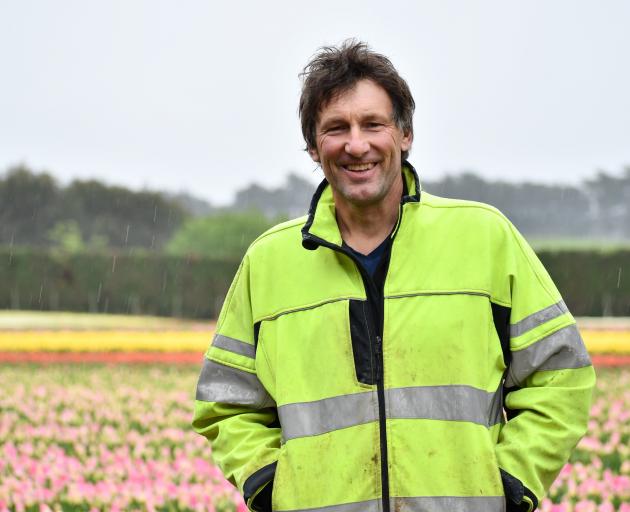 Van Eeden Tulips Ltd production manager John Van Eeden plans to continue working in the tulips...