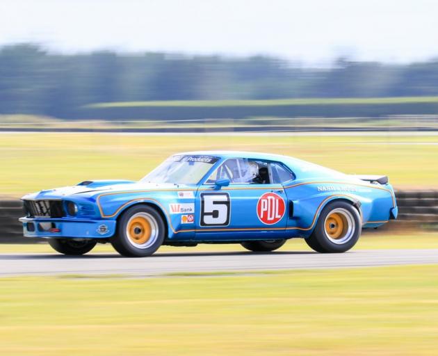 Steve Ross in his PDL 1 Mustang proved hard to beat in the classic saloon races. PHOTOS: VANESSA...
