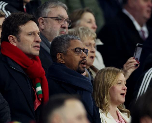 First Minister of Wales Vaughan Gething in the stands as Wales play Finland at football. PHOTO:...