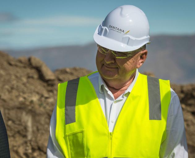 Resources Minister Shane Jones visits Bendigo Station this month. Santana Minerals Ltd has...