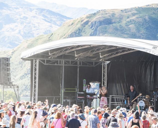 Queenstown band Mojo perform at Ripe — The Wānaka Wine and Food Festival in Glendhu Bay on...