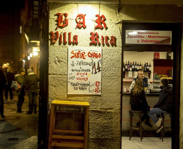 Typical local bar in Logrono. 