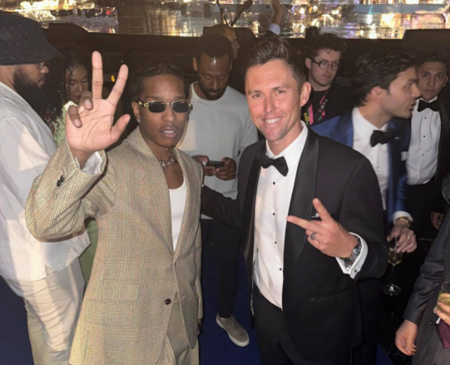 Trent Boult with A$AP Rocky. Photo: Instagram