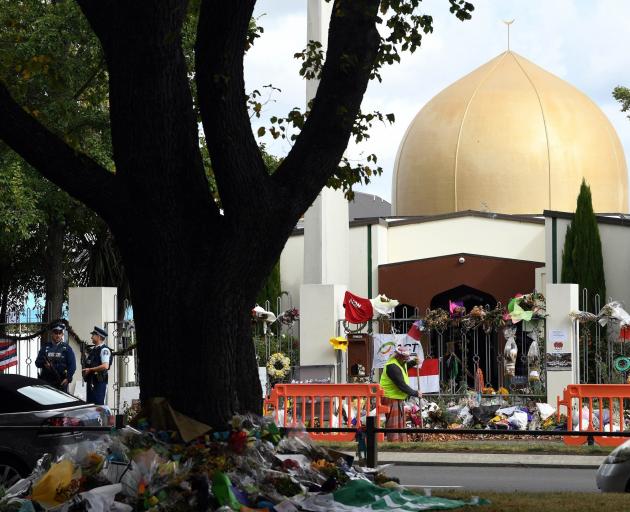 The Al Noor Mosque in the suburb of Riccarton, one of the sites involved in the attacks. PHOTO:...