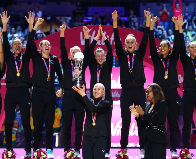 Laura Langman celebrates winning the 2019 World Cup in England. Photo: Getty Images