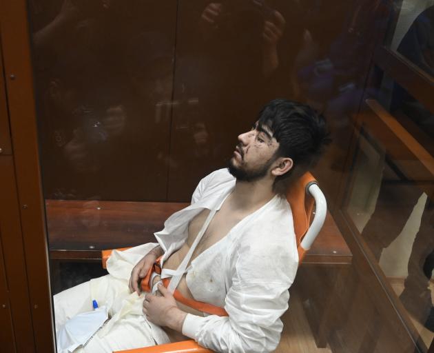 One of the suspects in the Crocus Hall massacre appears in court. Photo: Getty Images
