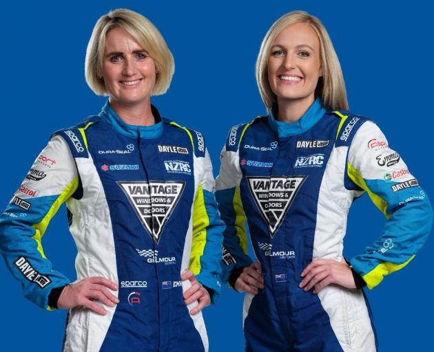 Dunedin rally driver Emma Gilmour (left) will be joined by Palmerston North co-driver Katrina...