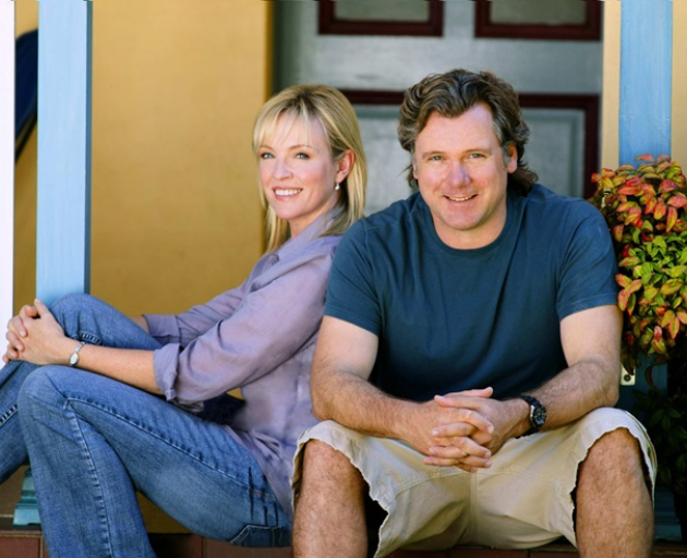 Gibney in her hit show Packed to the Rafters with co-star Erik Thomson. Photo / Supplied