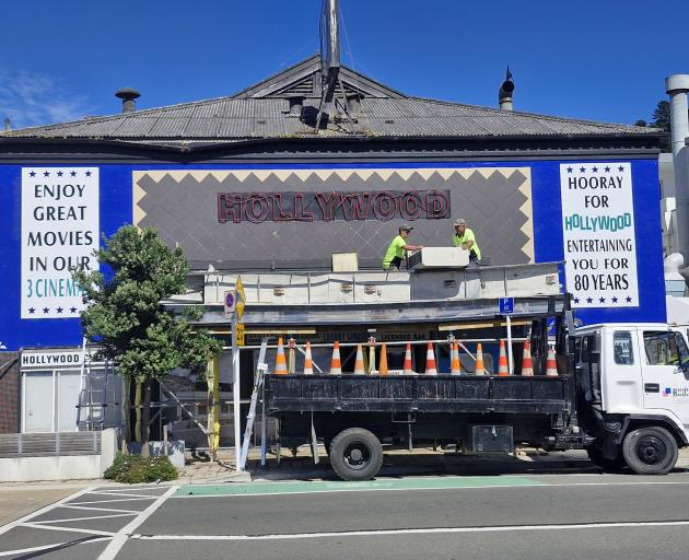 Work has started on the Hollywood Cinema in Sumner. Photo: Supplied