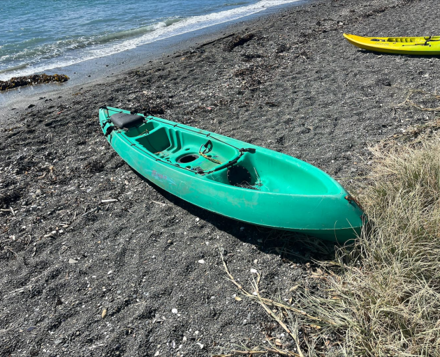 A kayak has been found in Marine Parade in Seatoun. Photo / Police