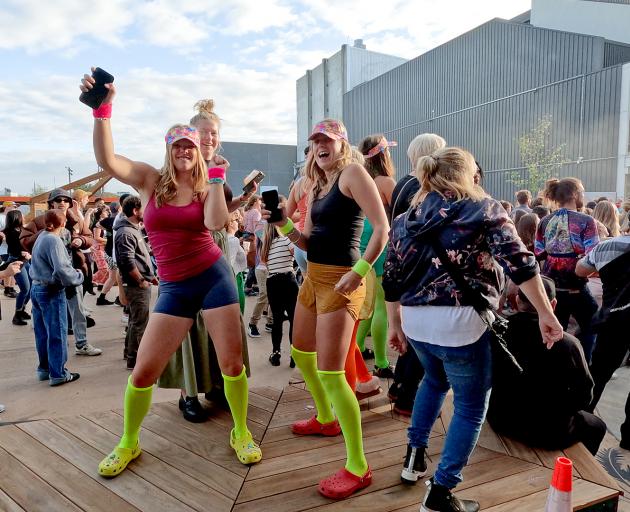 The free street party was a hit on Gloucester St. Photo: Geoff Sloan