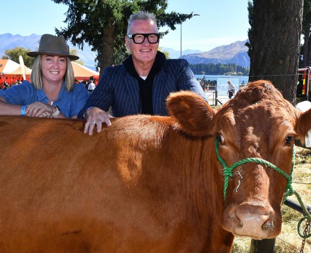 Launching the 2024 Otago Daily Times Rural Champions campaign yesterday are Sir John Kirwan and...