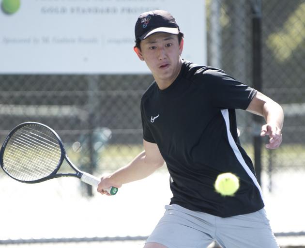 Thomas Dai lines up a forehand during the final. PHOTO: GERARD O’BRIEN