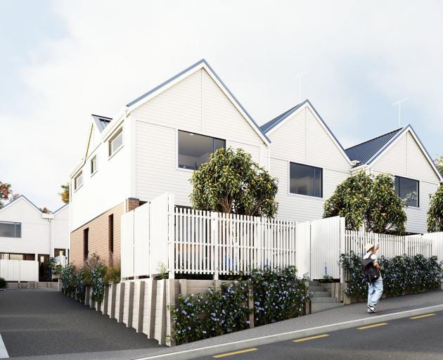 An artist’s impression of Kāinga Ora’s planned Galloway St development. PHOTO: SUPPLIED