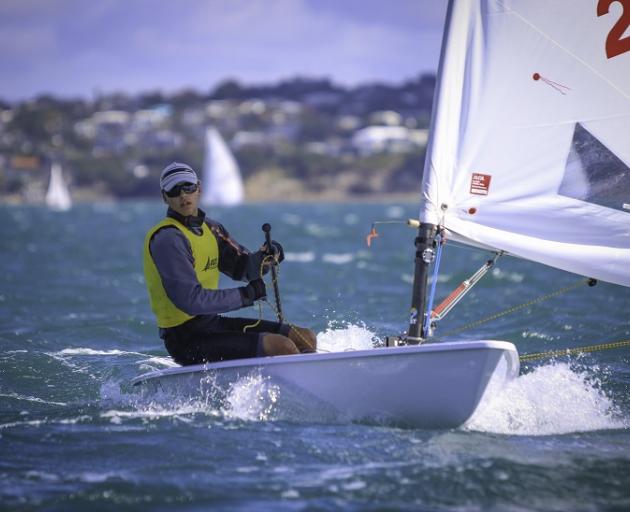 Zach Stibbe, of Dunedin, showed his composure to win the ILCA 6 (Laser Radial) competition at the...