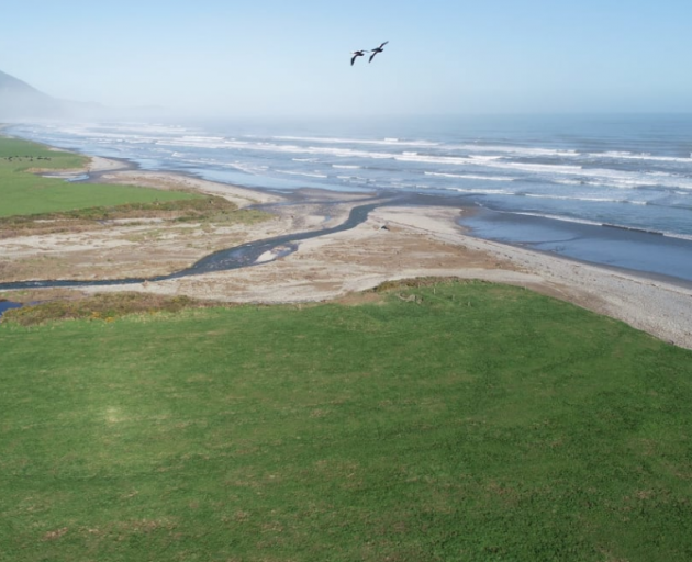 Looking west towards Barrytown across the lower end of the area to be mined along with adjoining...