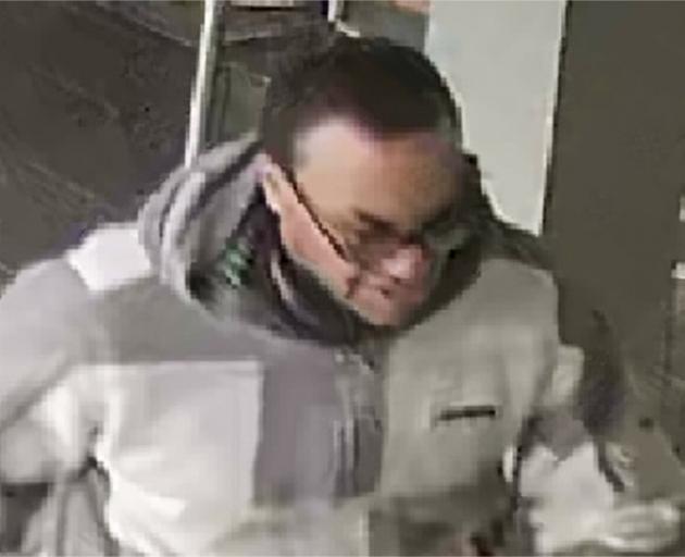 Justin Wiremu Keremete was captured on CCTV footage when he robbed ANZ in Rangiora. Photo: Supplied