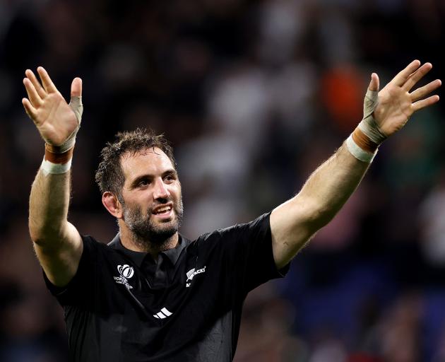 Sam Whitelock is the most capped All Black of all time, but is now leaving the game. Photo: Getty...