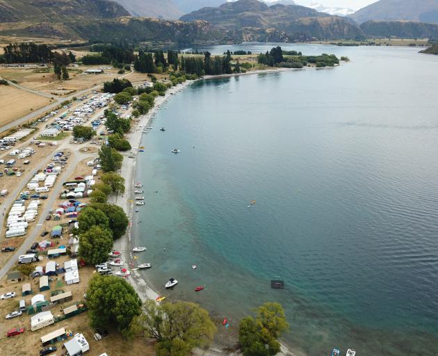 Glendhu Bay motor camp, near Wānaka. Photo: Craig Baxter