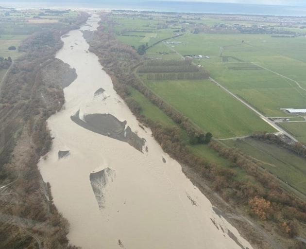 Flood protection work is needed on the Ashley-Rakahuri River. Photo: Supplied by Environment...