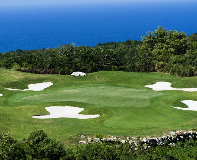 The signature hole at the White Witch, the par-3 17th. PHOTO: PAUL MARSHALL