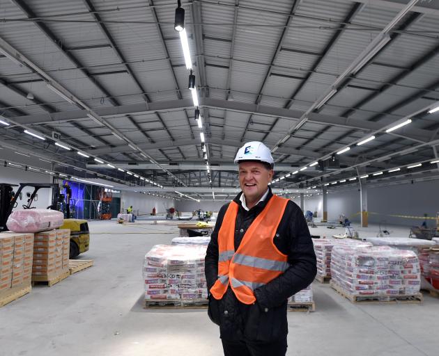Otago Land Group Ltd director Martin Dippie stands on the retail floor of the soon-to-be...