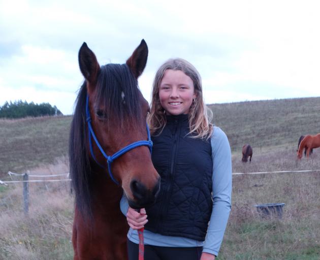 Lina Kurze is excited to be attending a workshop in Taupo on taming wild horses. PHOTO: NIC DUFF