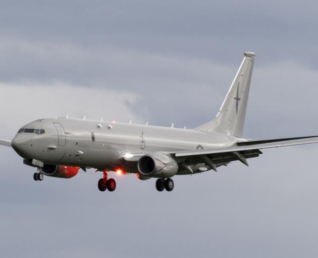 A P-8A Poseidon patrol and reconnaissance aircraft will be flying over the South. Photo: RNZAF