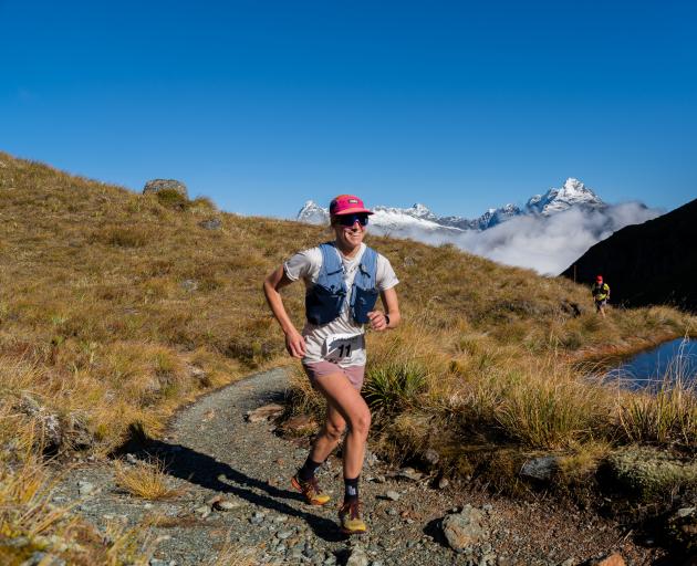 Catherine Atkinson in action during the Routeburn Classic on Saturday. PHOTOS: ROUTEBURN CLASSIC ...